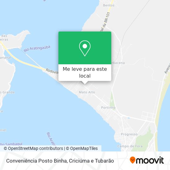 Conveniência Posto Binha mapa
