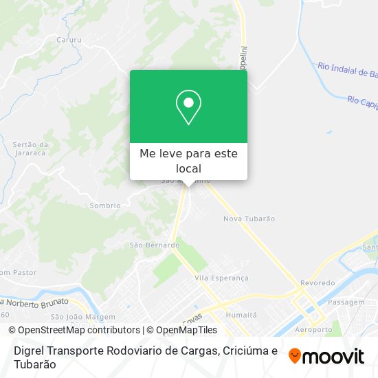 Digrel Transporte Rodoviario de Cargas mapa