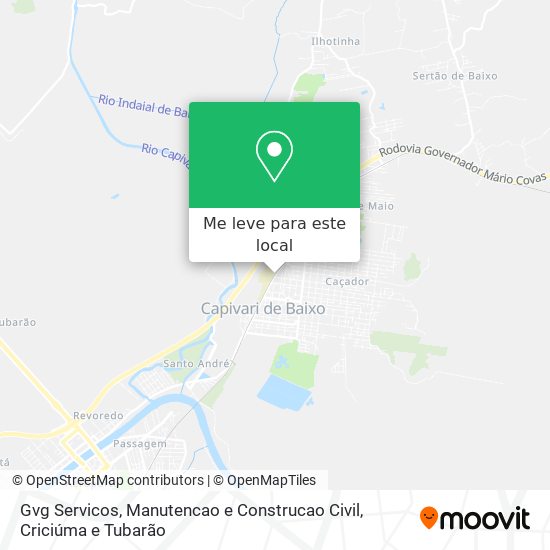 Gvg Servicos, Manutencao e Construcao Civil mapa