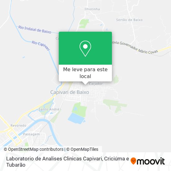Laboratorio de Analises Clinicas Capivari mapa