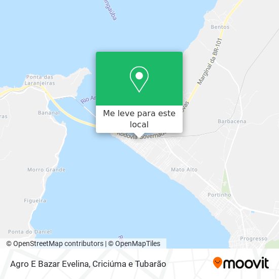 Agro E Bazar Evelina mapa