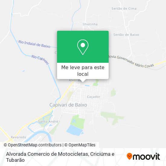 Alvorada Comercio de Motocicletas mapa