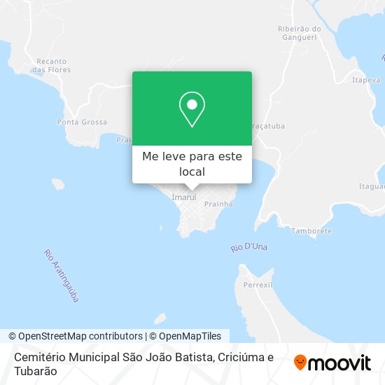 Cemitério Municipal São João Batista mapa