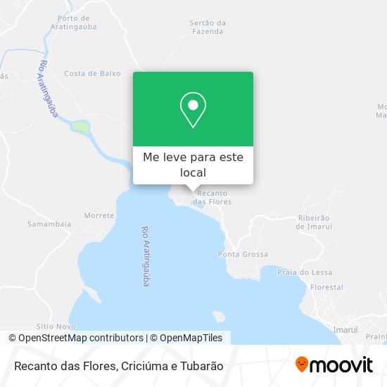 Recanto das Flores mapa