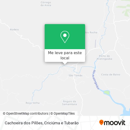 Cachoeira dos Pilões mapa