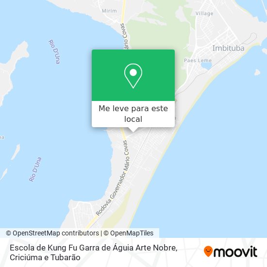 Escola de Kung Fu Garra de Águia Arte Nobre mapa