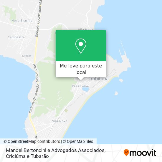 Manoel Bertoncini e Advogados Associados mapa