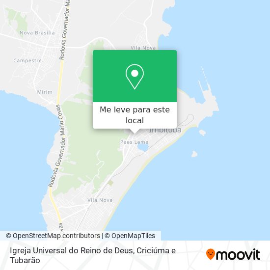Igreja Universal do Reino de Deus mapa
