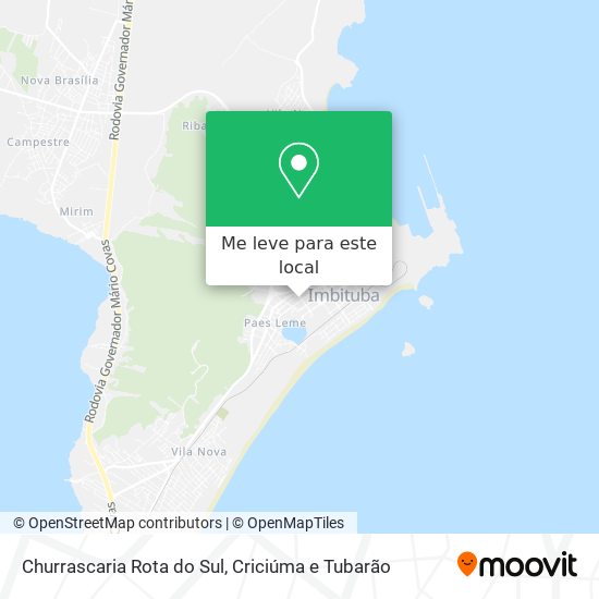 Churrascaria Rota do Sul mapa