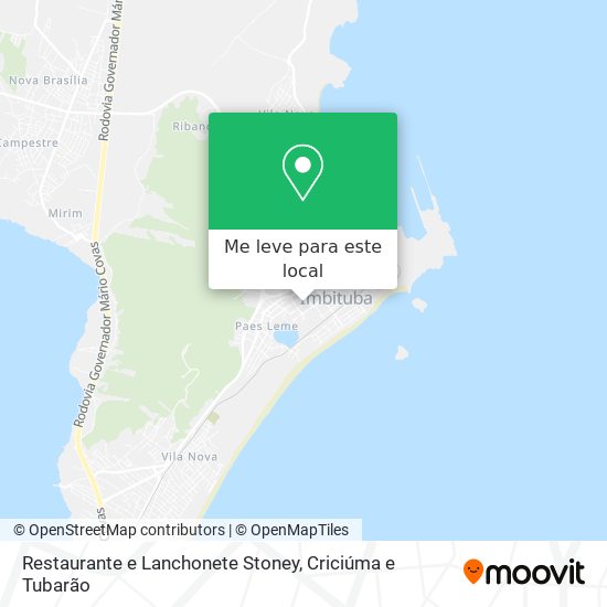 Restaurante e Lanchonete Stoney mapa