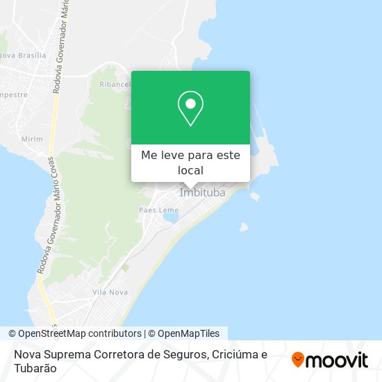 Nova Suprema Corretora de Seguros mapa