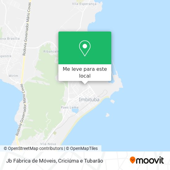 Jb Fábrica de Móveis mapa