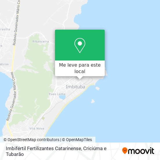 Imbifértil Fertilizantes Catarinense mapa