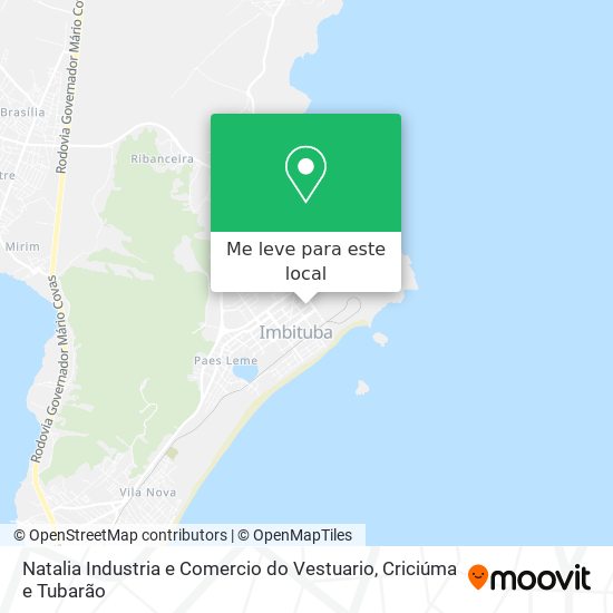 Natalia Industria e Comercio do Vestuario mapa
