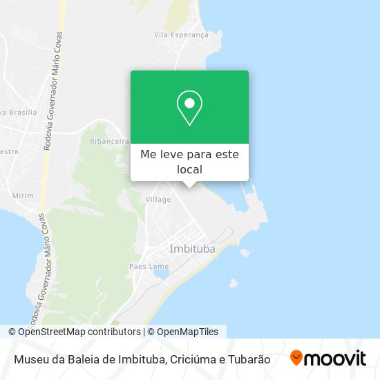 Museu da Baleia de Imbituba mapa