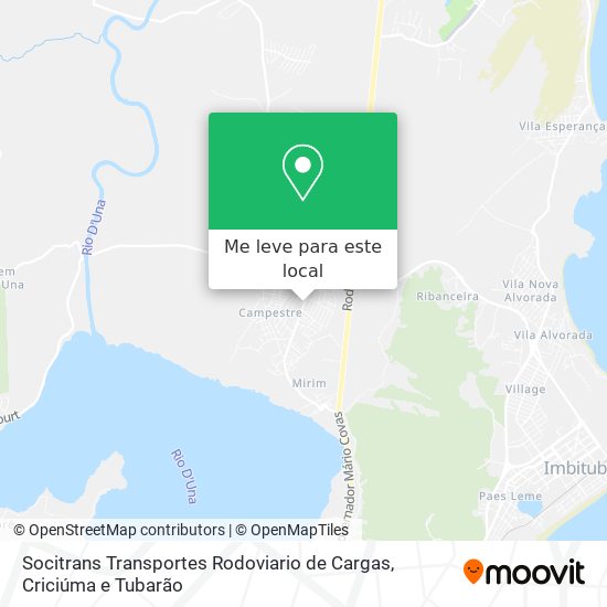 Socitrans Transportes Rodoviario de Cargas mapa