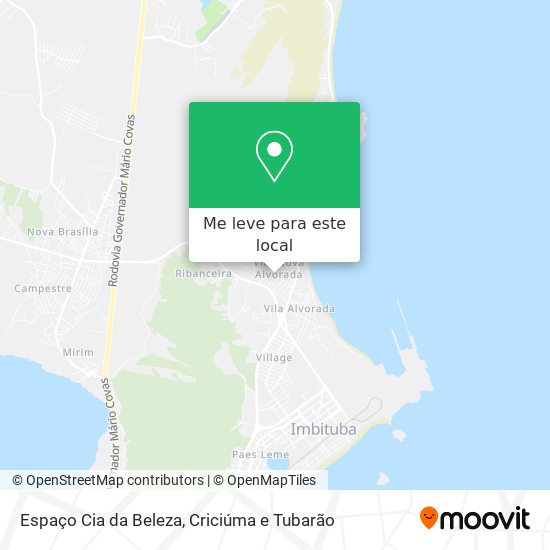 Espaço Cia da Beleza mapa