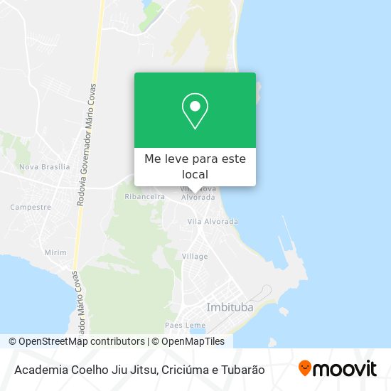Academia Coelho Jiu Jitsu mapa