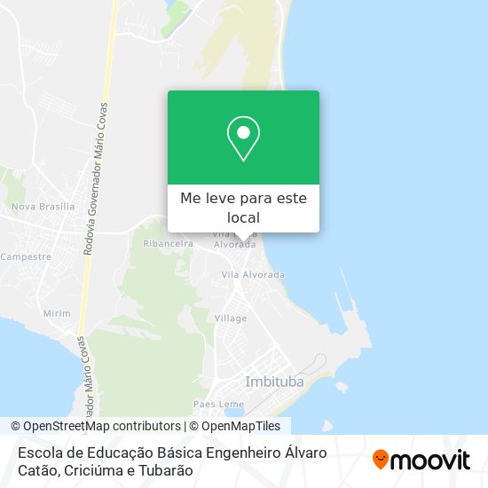 Escola de Educação Básica Engenheiro Álvaro Catão mapa