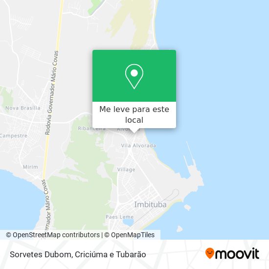Sorvetes Dubom mapa
