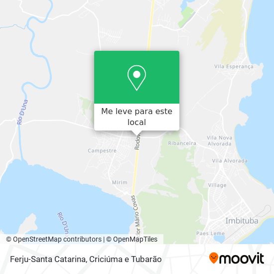 Ferju-Santa Catarina mapa