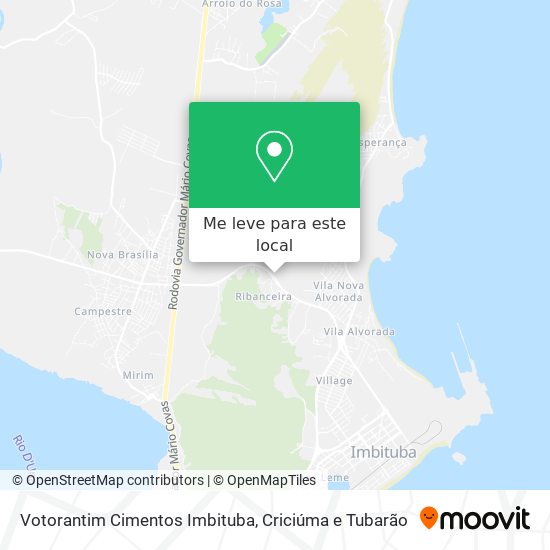 Votorantim Cimentos Imbituba mapa