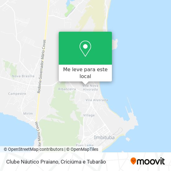 Clube Náutico Praiano mapa