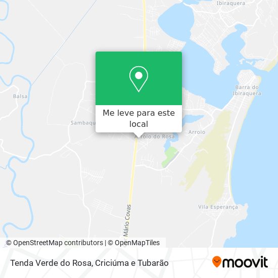Tenda Verde do Rosa mapa