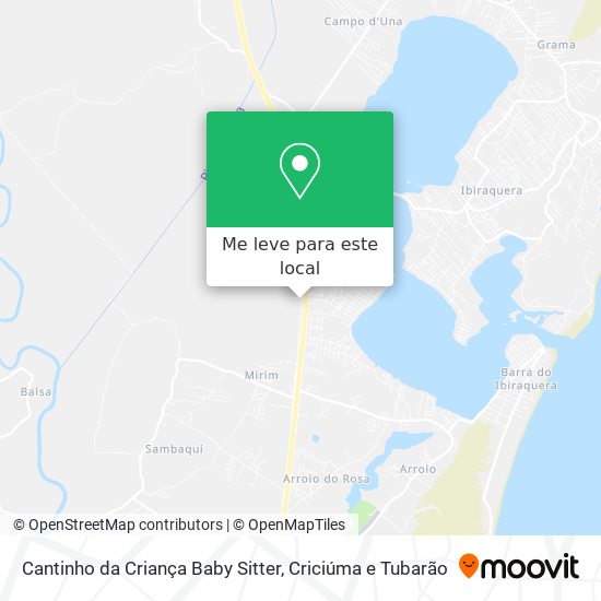 Cantinho da Criança Baby Sitter mapa