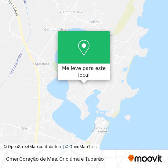 Cmei Coração de Mae mapa