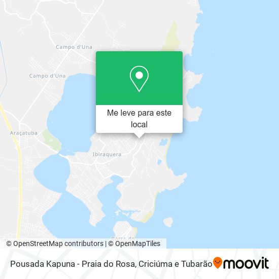 Pousada Kapuna - Praia do Rosa mapa