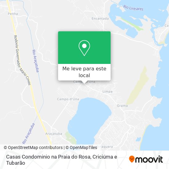 Casas Condominio na Praia do Rosa mapa