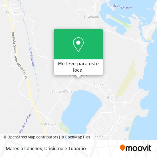 Maresia Lanches mapa