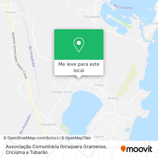Associação Comunitária Ibiraquera Gramense mapa
