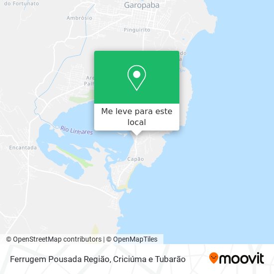 Ferrugem Pousada Região mapa