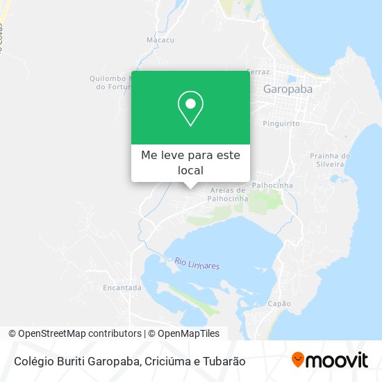 Colégio Buriti Garopaba mapa