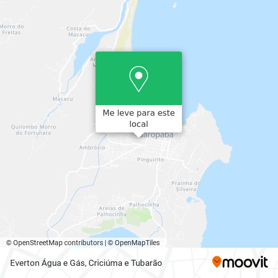 Everton Água e Gás mapa