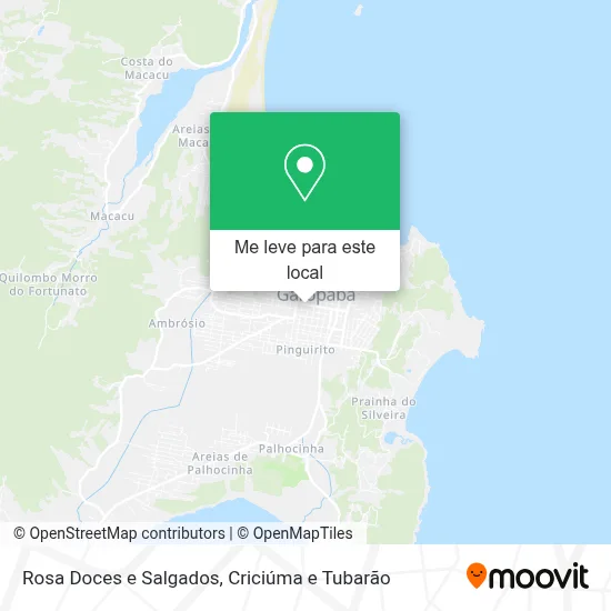 Rosa Doces e Salgados mapa
