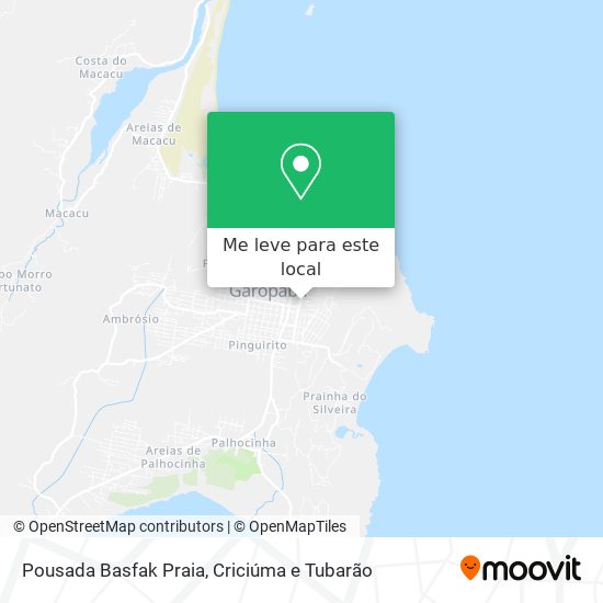 Pousada Basfak Praia mapa