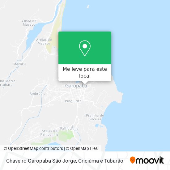 Chaveiro Garopaba São Jorge mapa