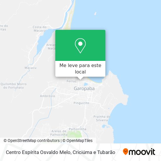 Centro Espírita Osvaldo Melo mapa