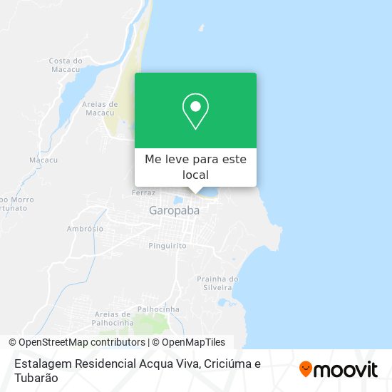 Estalagem Residencial Acqua Viva mapa