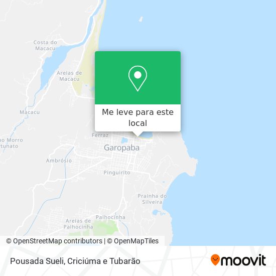 Pousada Sueli mapa