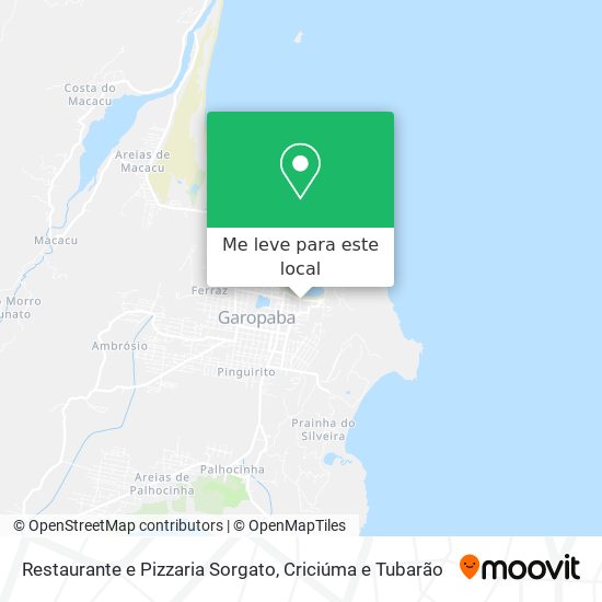 Restaurante e Pizzaria Sorgato mapa