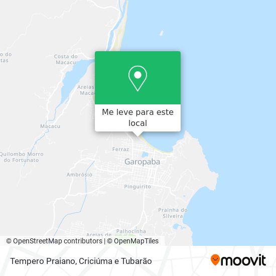 Tempero Praiano mapa