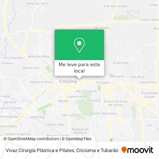 Vivaz Cirurgia Plástica e Pilates mapa
