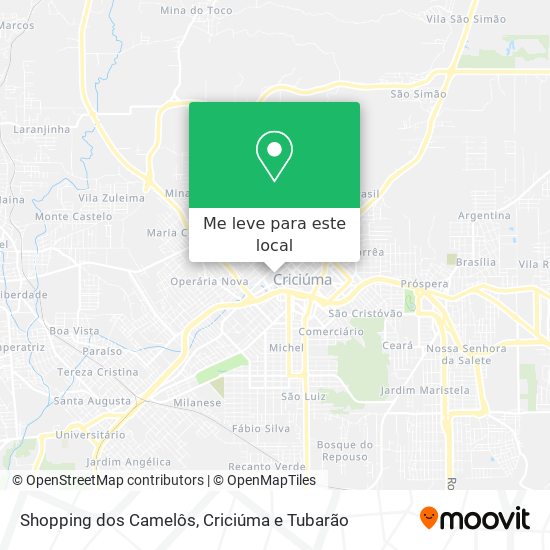 Shopping dos Camelôs mapa