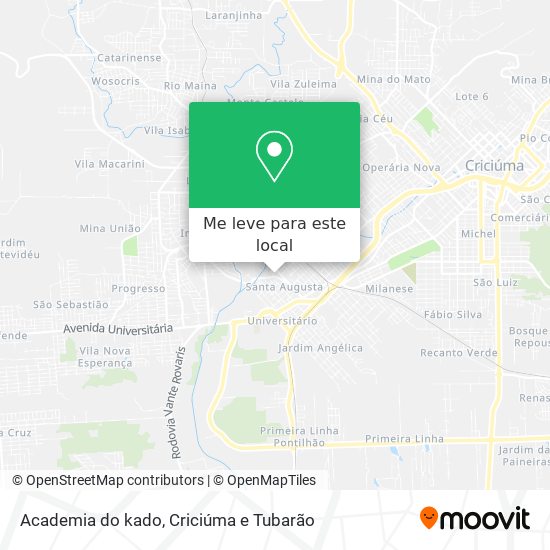 Academia do kado mapa