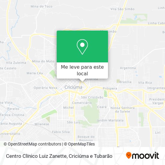 Centro Clínico Luiz Zanette mapa