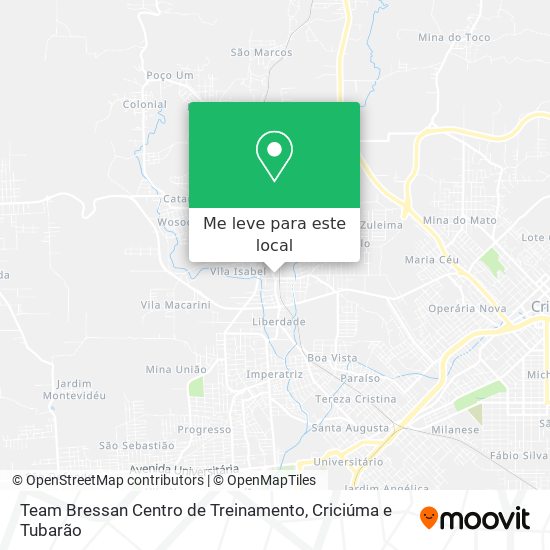 Team Bressan Centro de Treinamento mapa